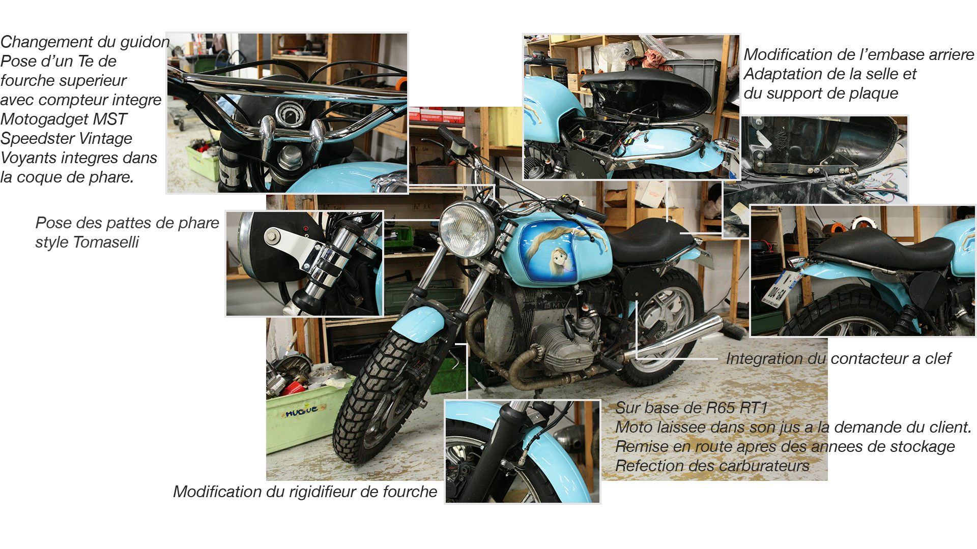 BMW R65 RT1 Rafraichie par LEGENDES Motociste