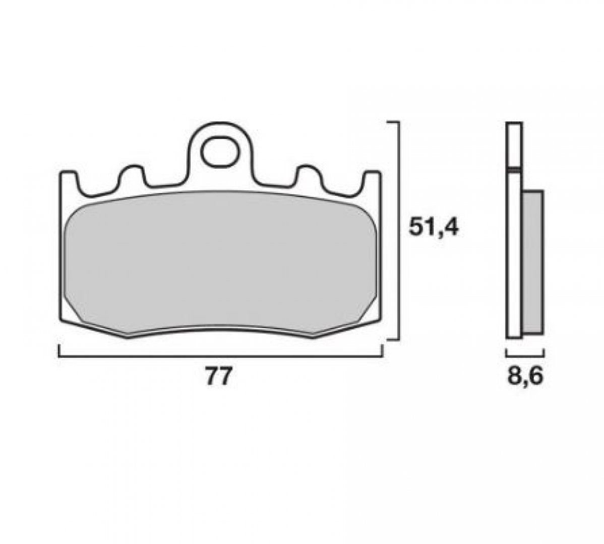 Plaquette Avant R1200/ R900, k1200/1300