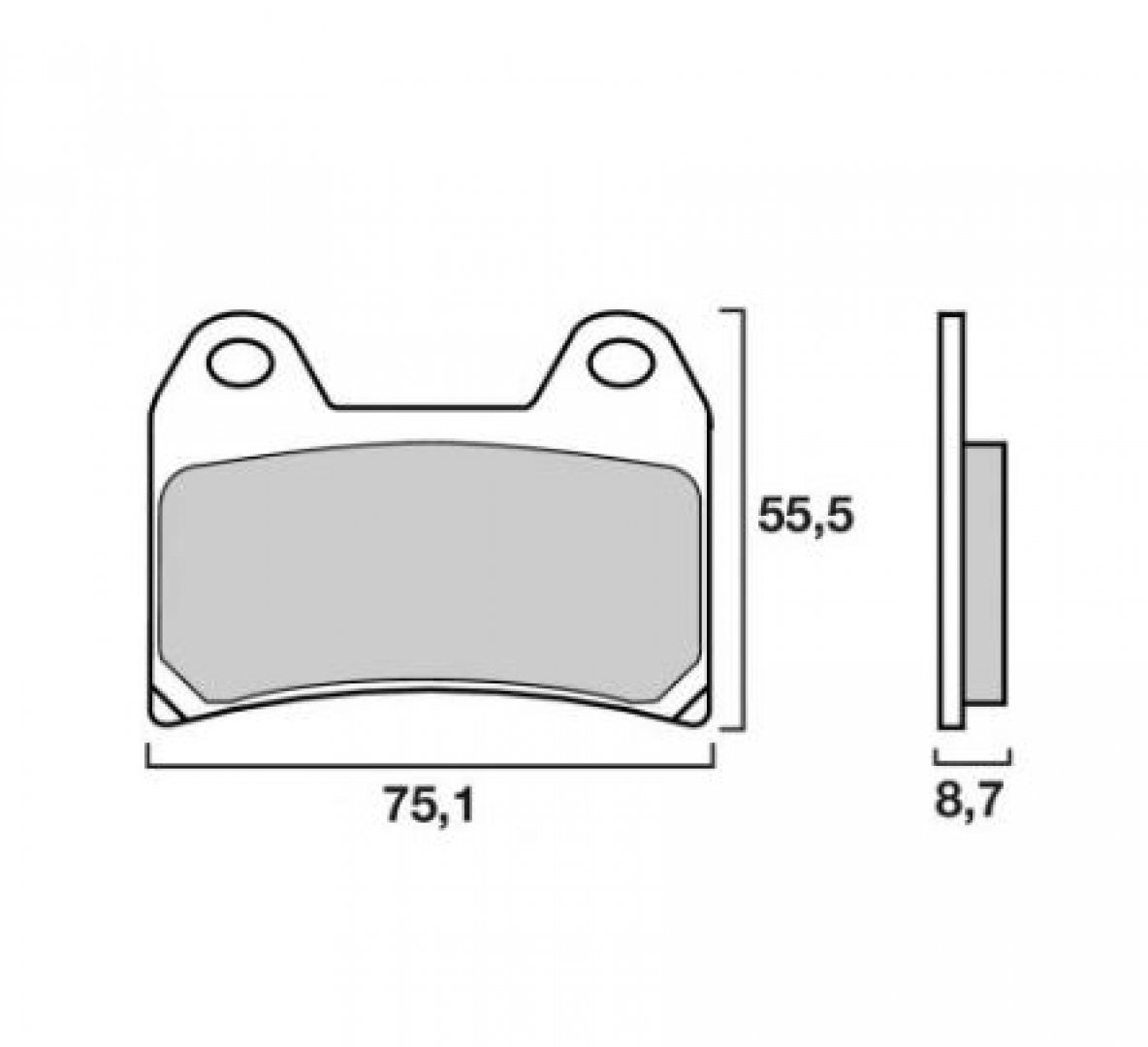 Plaquette Frein Avant R nine T, F800