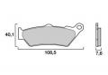 Plaquette frein Brembo R1200, K1600, F650/700/750/800/850