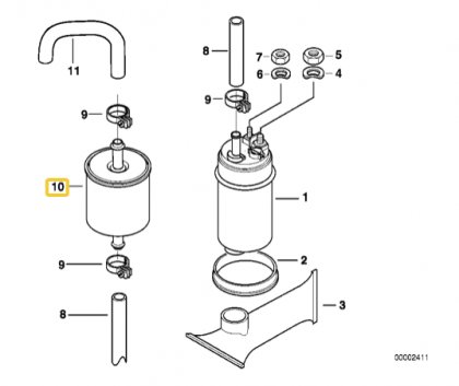 Filtre à Essence Série K / R850 / R1100 / R1150 / R1200C